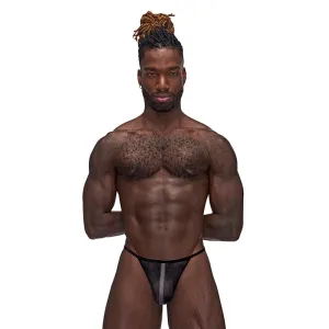 MP Landing Strip Micro Thong BLK SM